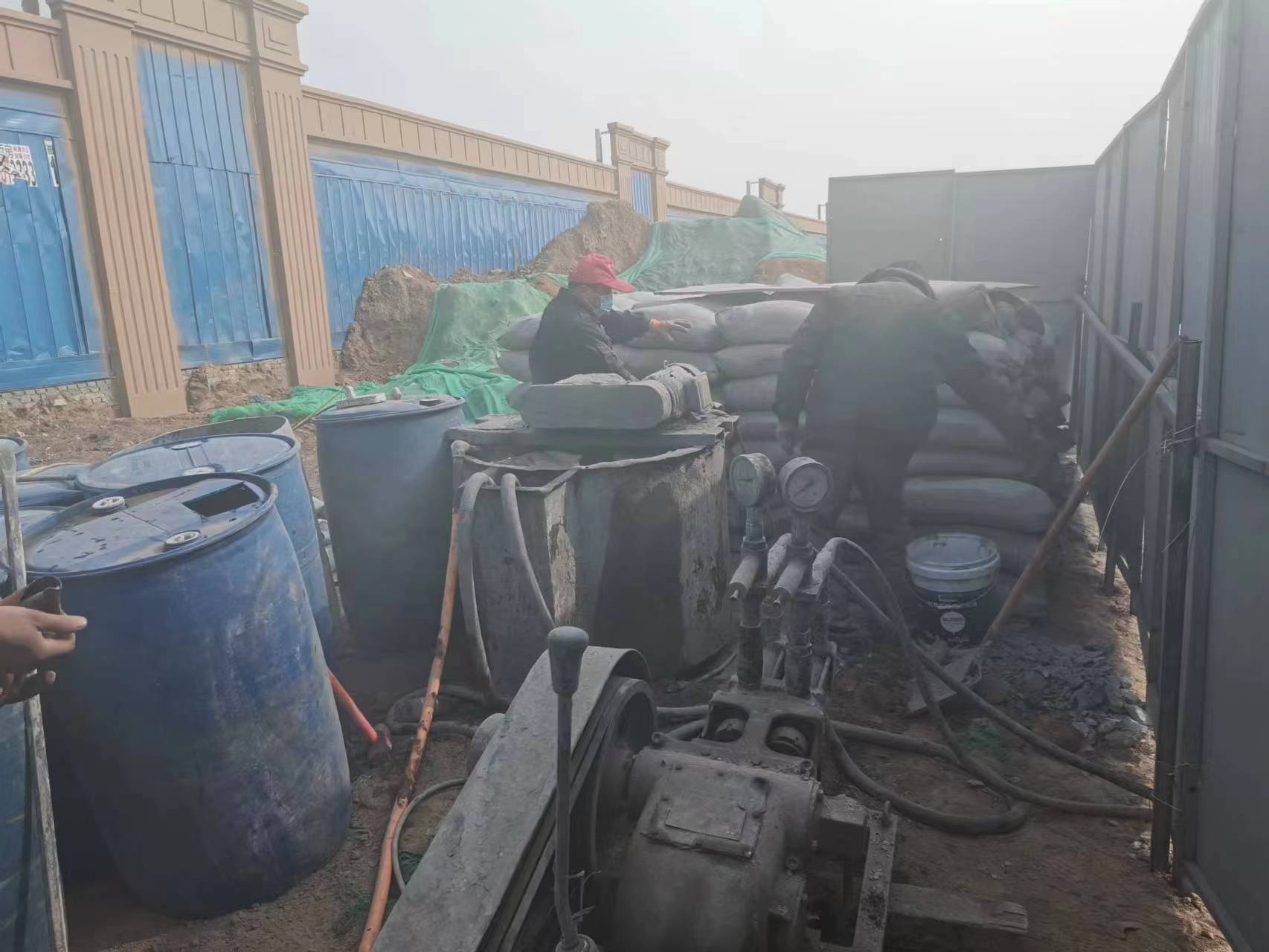 上甘岭房屋下沉注浆